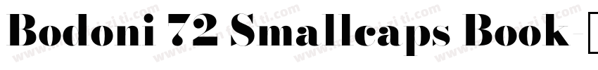Bodoni 72 Smallcaps Book字体转换